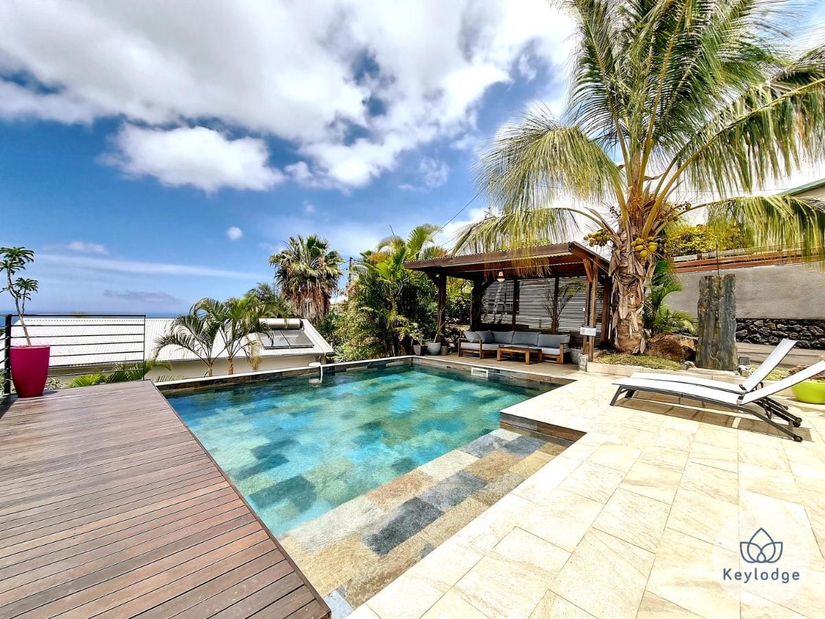 Villa O Baobhai Classee 4 Etoiles - Pisicine Privee Et Vue Mer - Saint-Pierre Eksteriør bilde
